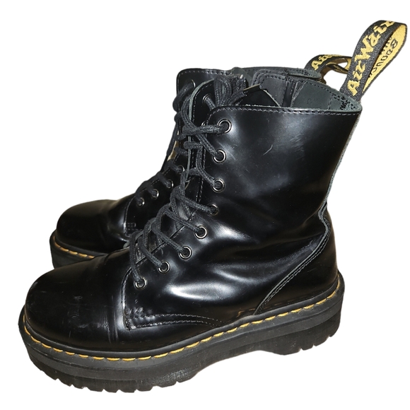 Jadon Dr. Marten platform Leather  boot size 8 men /9 women - Picture 2 of 4